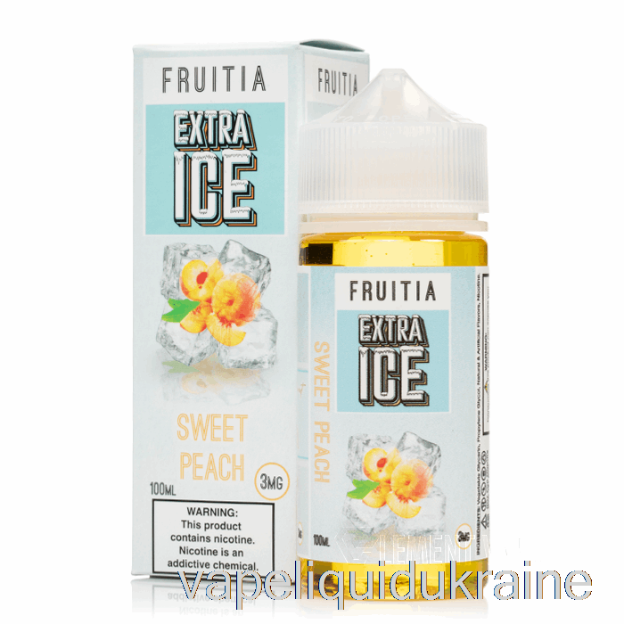 Vape Liquid Ukraine Sweet Peach - Extra Ice - Fruitia - 100mL 3mg